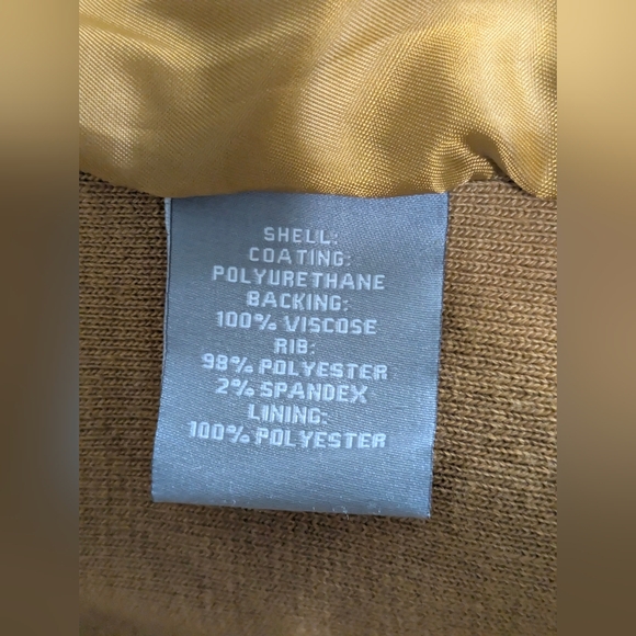 Bagatelle Women's Mustard Yellow Faux Leather Moto Jacket Size M EUC - Picture 14 of 15